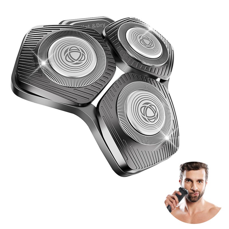 SH71/50 Shaving Heads Compatible with Phili*s Shavers Series S5000 (S5XXX),S7000 (S7XXX) for SH60/70, and SH70/70 (Grey)